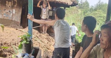 पाँचथरमा अविरल वर्षापछि आएको बाढी–पहिरोले विभिन्न भौतिक संरचनामा क्षति