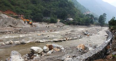 माझीटार बस्ती जोगाउन हेंवा खोलामा तटबन्ध निर्माण सम्पन्न