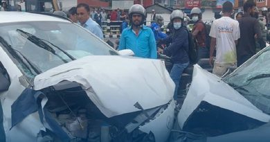 महाराजगञ्जमा पाँच सवारीसाधन ठोक्किँदा १० जना घाइते