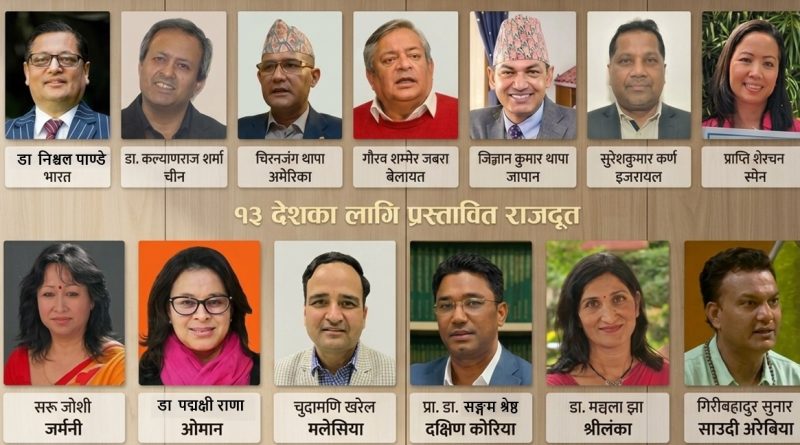 १३ देशका लागि प्रस्तावित राजदूतको संसदीय सुनुवाइ आजदेखि